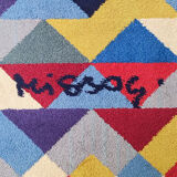1980s Gorgeous Woolen Rug by Ottavio Missoni called "Pyramid. Limited edition