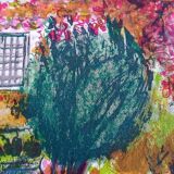 Monique Journod (1934) - art offset lithograph - signed - 40 x 57 cm