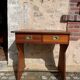 Wooden desk (boat style) with metal finishes