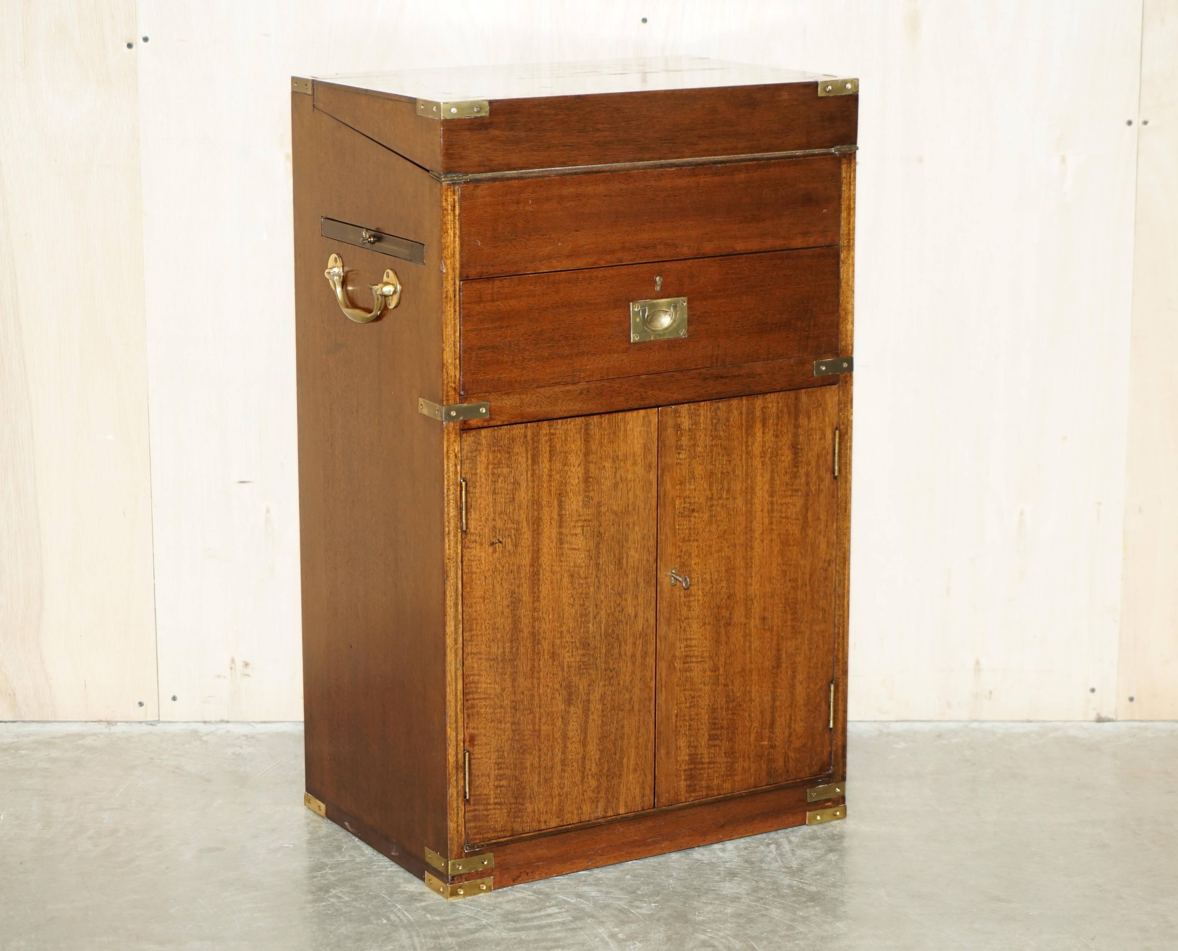 Victorian Davenport Desk in Hardwood and Leather