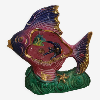 Colorful decorative period fish old lamp