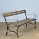 Riveted iron park bench 1920s
