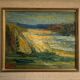 Vintage Modernists Oil Painting Autumn Landscape by Aksel 1960s
