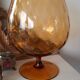 Vintage Empoli crystal vase bowl