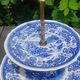 Servant dish with 3 floors in porcelain from Villeroy & Boch model Burgenland blue