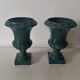 Pair of green Medici vintage 15,5 cm