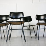 Mid-Century Minimalist Dining / Desk Chairs, Set of 2