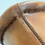 Classic Club Chair in Vintage Sheepskin Leather