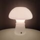 Lampe de table champignon en verre vintage, design danois Odreco, années 80
