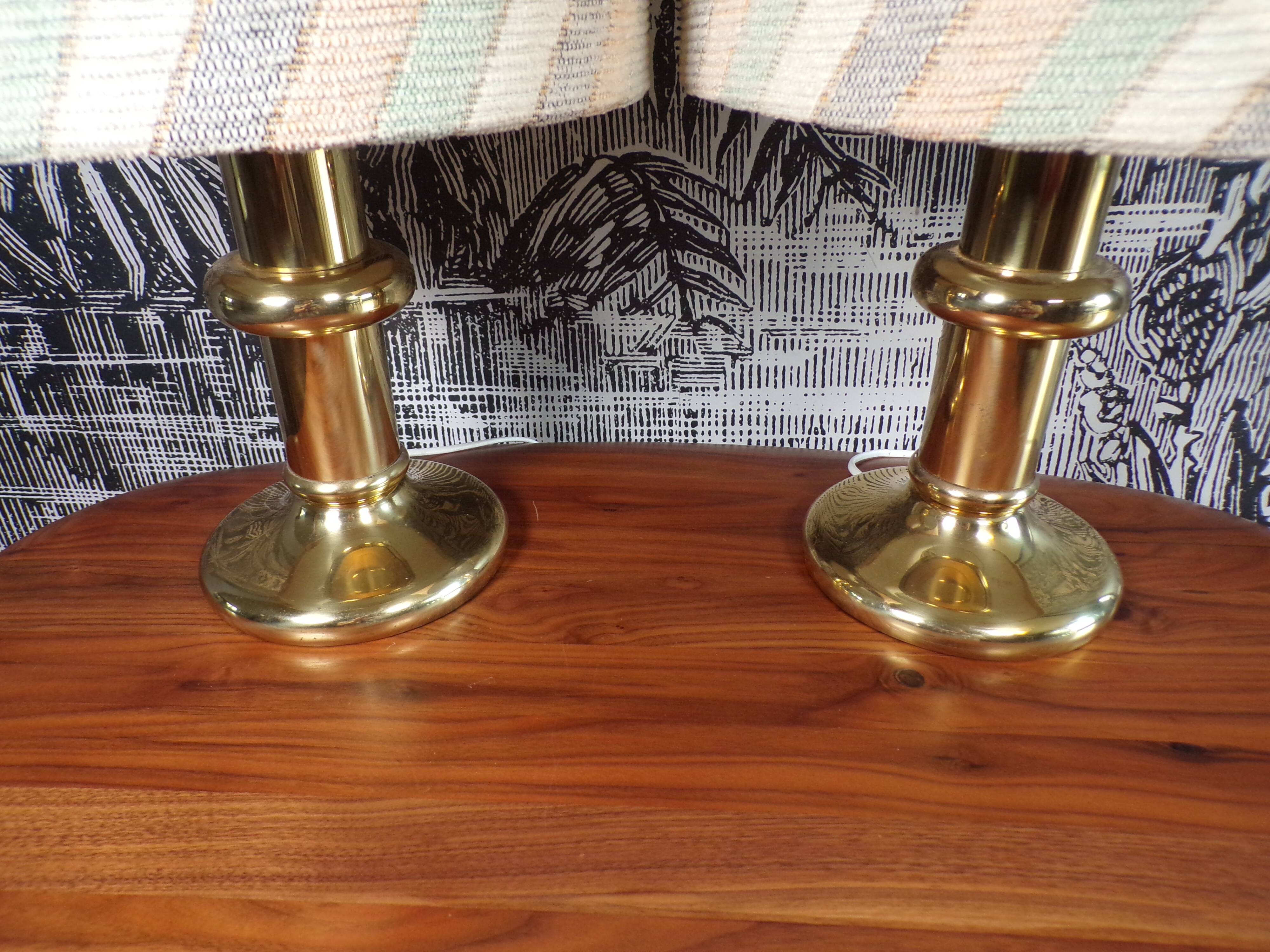 Pair of vintage Hoffknecht light lamps