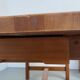 Dining table and 4 chairs, mountain furniture from the 1960s.