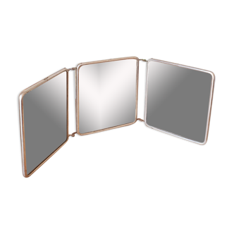 Real triptych barber mirror 55x20cm