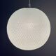 Glas hanging lamp pattern like a golfball 1970s