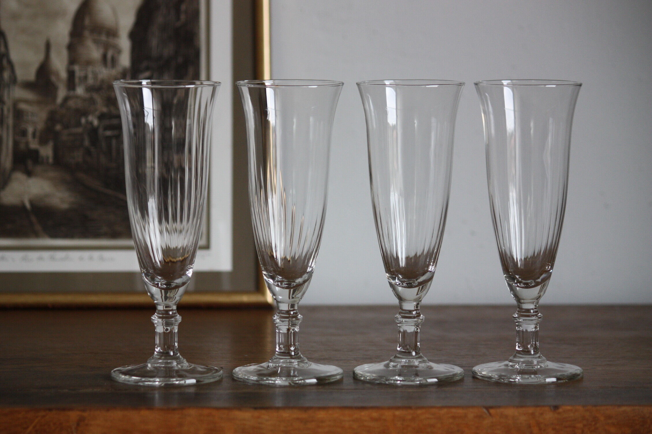 4 glass champagne flutes