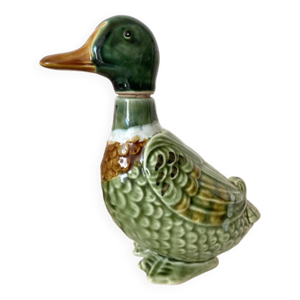 Bouteille zoomorphe ,canard en céramique