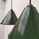Pair of industrial hanging lamps