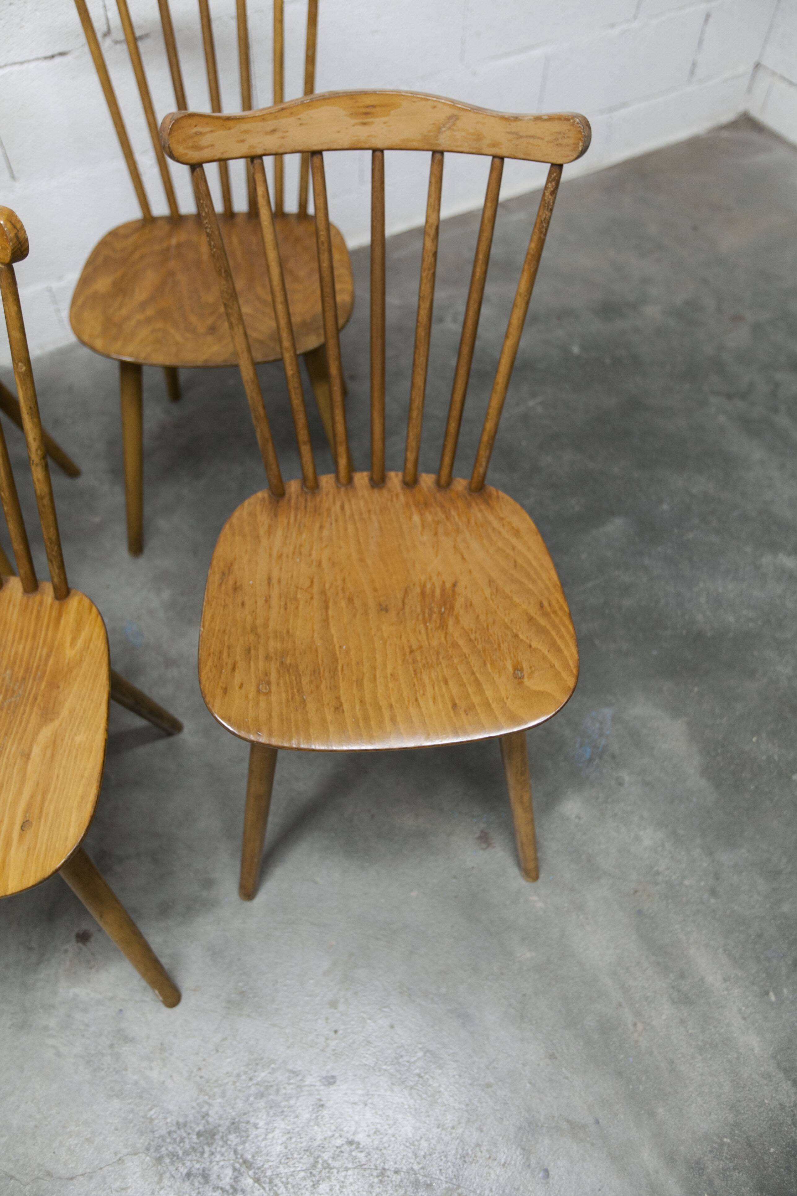 Ensemble de 6 chaises Baumann modèle Menuet