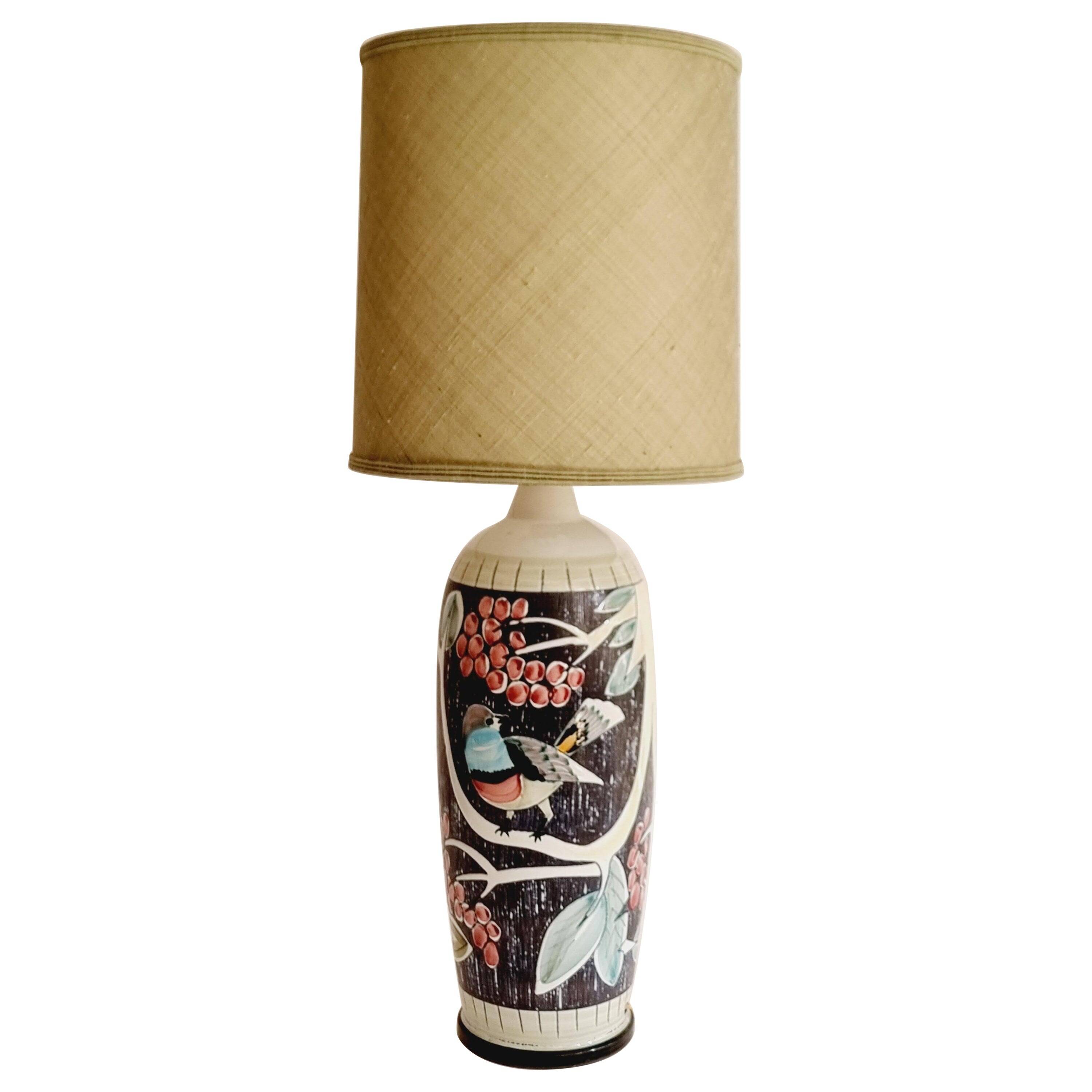 NILA table lamp in ceramic, handmade in Sweden, mid-1900s.