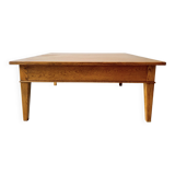 Large Square Solid Oak Coffee Table
