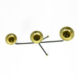 1970s. minimalist table candle holder, for three candles, belgium