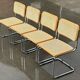 Set of 4 chairs model Cesca B32 designed by Marcel Breuer design