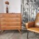 50's chest of drawers, compass feet
