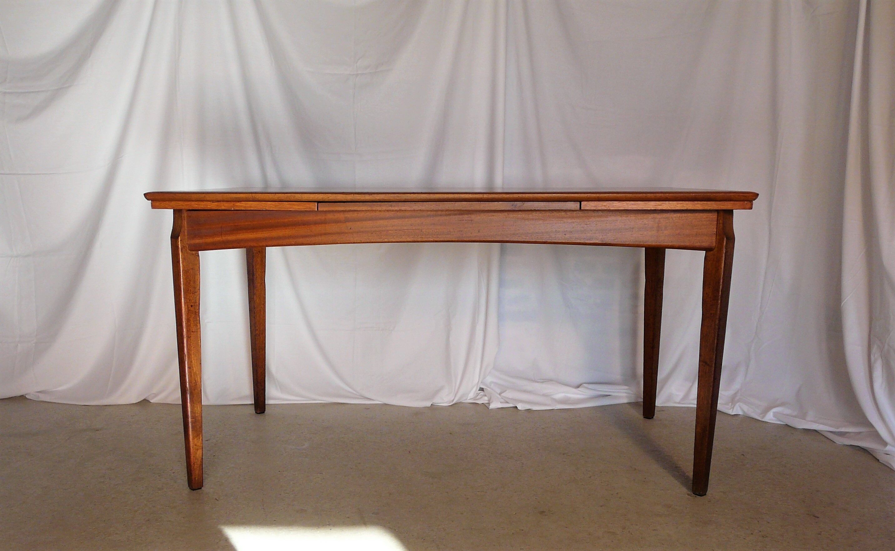 Scandinavian extendable rectangular teak table