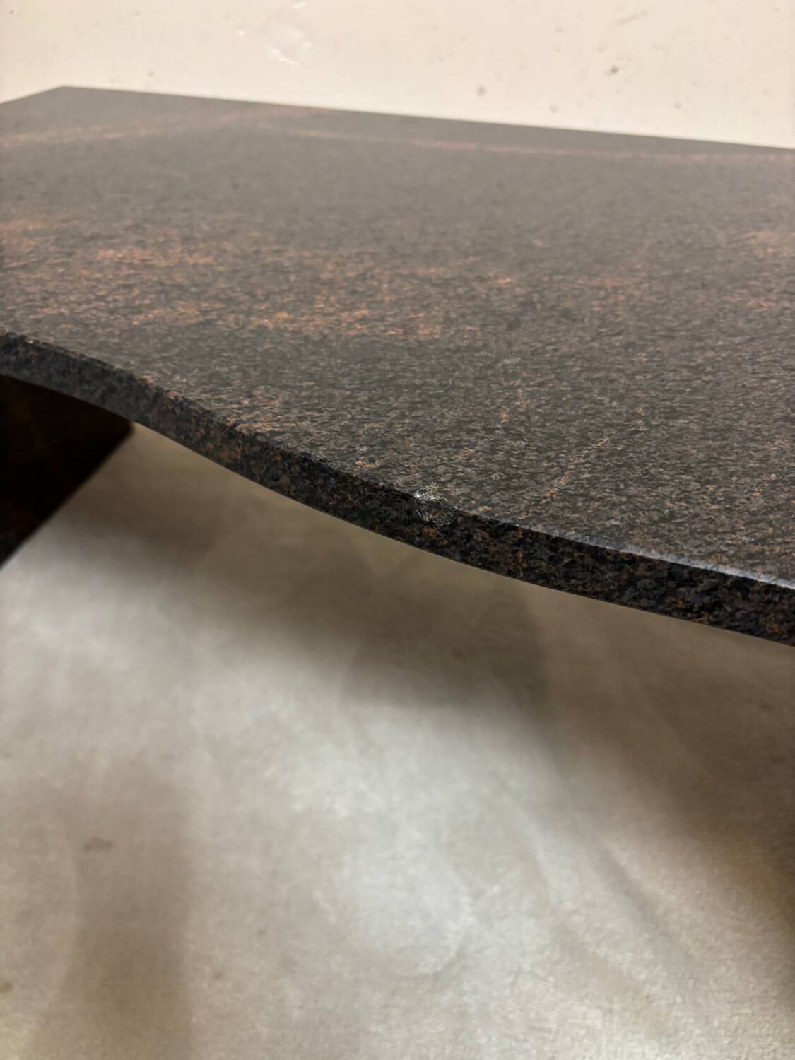 Freeform granite coffee table 1970