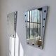 Paire miroirs « Memphis » années 80 chrome et bois