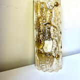 Glass & Brass wall sconces design by Carl Fagerlund for Orrefors /Lyfa