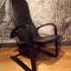 Scandinavian leather armchair