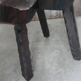 Brutalist tripod chair, 1940s