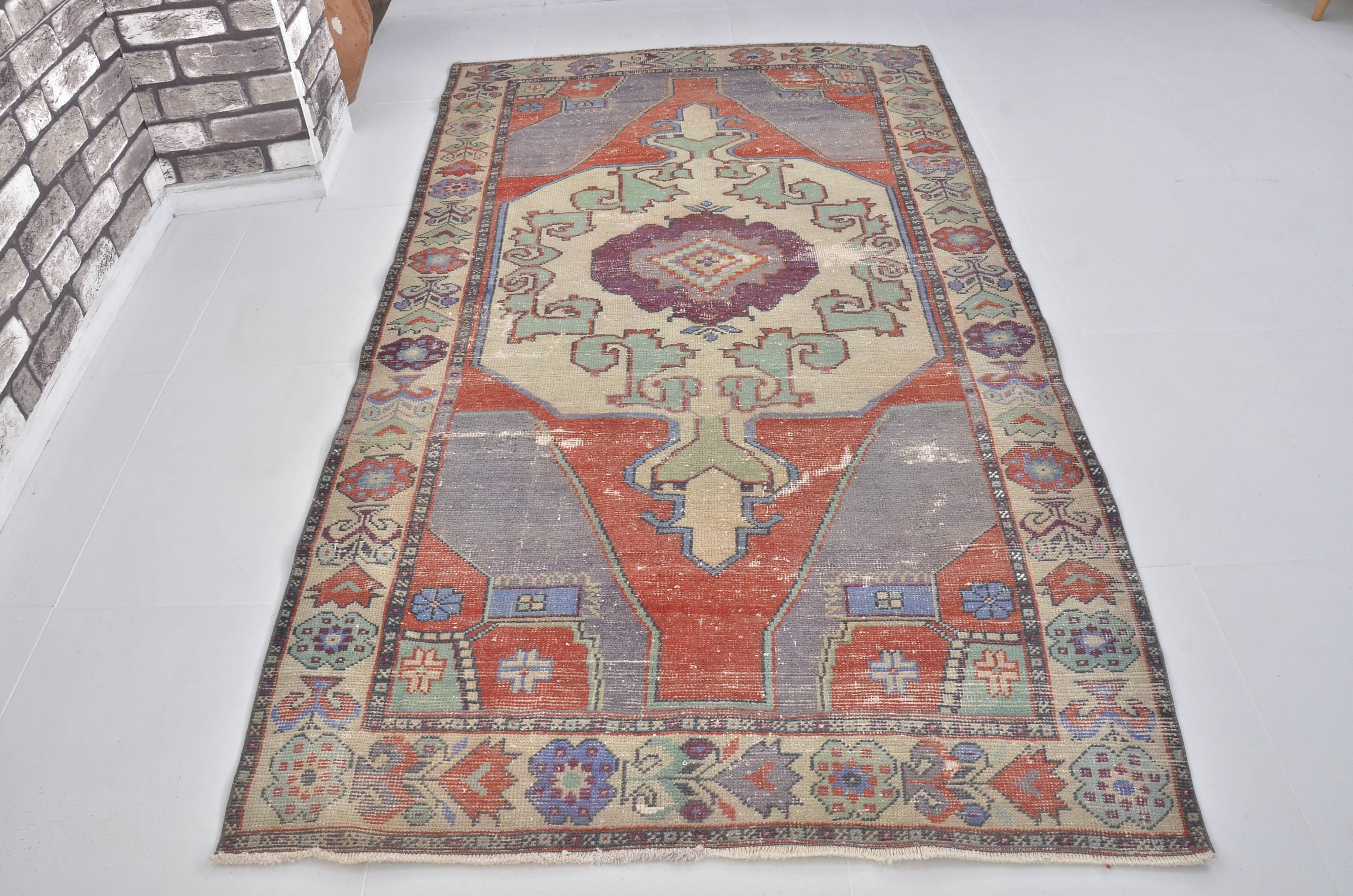 Oushak Floor Hnamdade Vintage Carpet sku 1342