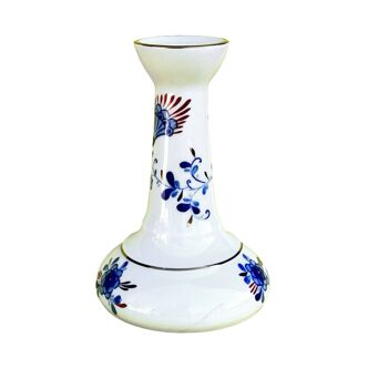 Bougeoir en porcelaine cobalt Wallendorf 1762, Allemagne années 1970.