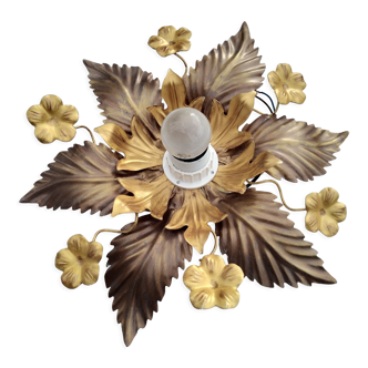 Ceiling lamp golden flowers