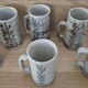 Serie de 6 chopes Gustave Raynaud