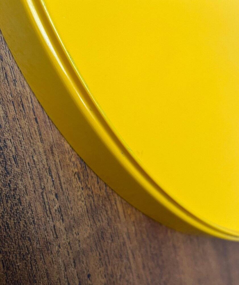 Yellow Melamine Plateau, Space Era, Mid-Century Swedish, 1960s