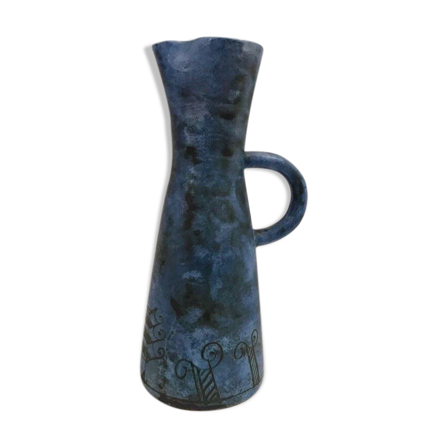 Jacques Blin's pitcher signed "J Blin" 1950