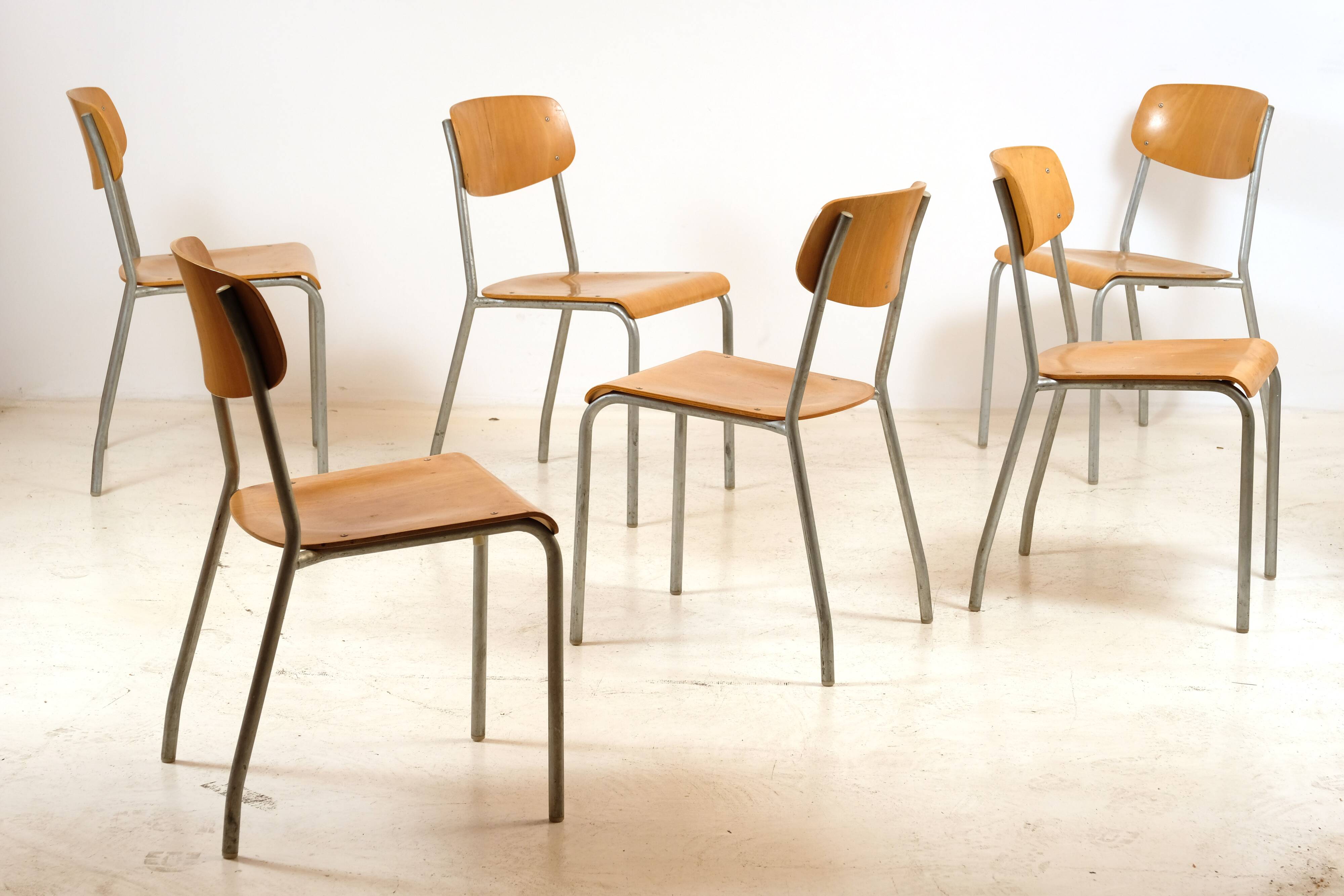 6 chaises par Gustav Hassenpflug 1960