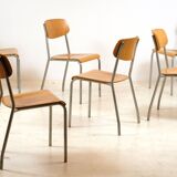 6 chairs by Gustav Hassenpflug 1960