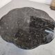 Black marble "cloud" coffee table, 70s/80s