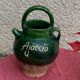 Ancient gargoulette in Corsican green glazed earth