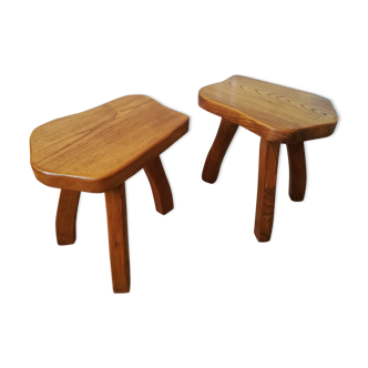 Paire de tabourets scandinaves