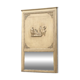 Directoire mirror or overmantel, stuccoed and painted wood, early 19th century.