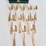 12 small mocha spoons. Christofle Paris.