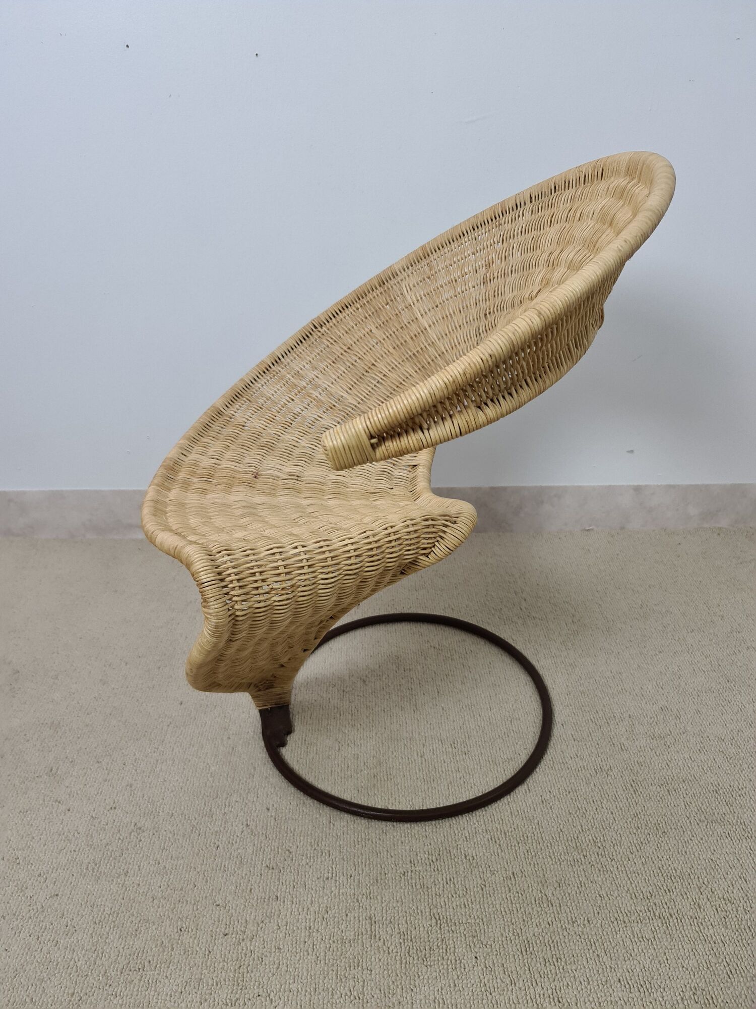 Zest wicker chair by François Liguori for the pescatore studio