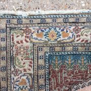 Antique Turkish Silk Rug 128x79cm Tribal Boho vintage old