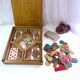 Yellow dwarf game wooden box manufactured by jlr paris early 20th century