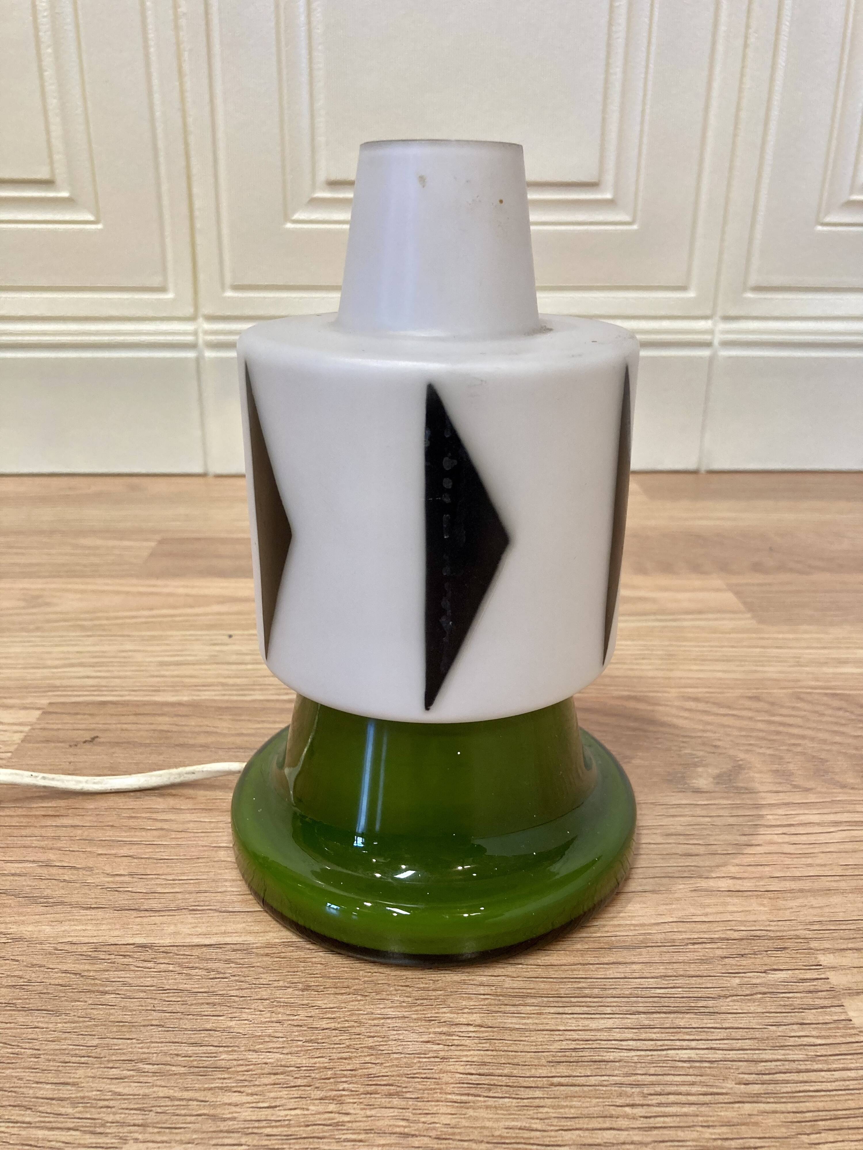 Opaline lamp "Scandinavian design 1950".