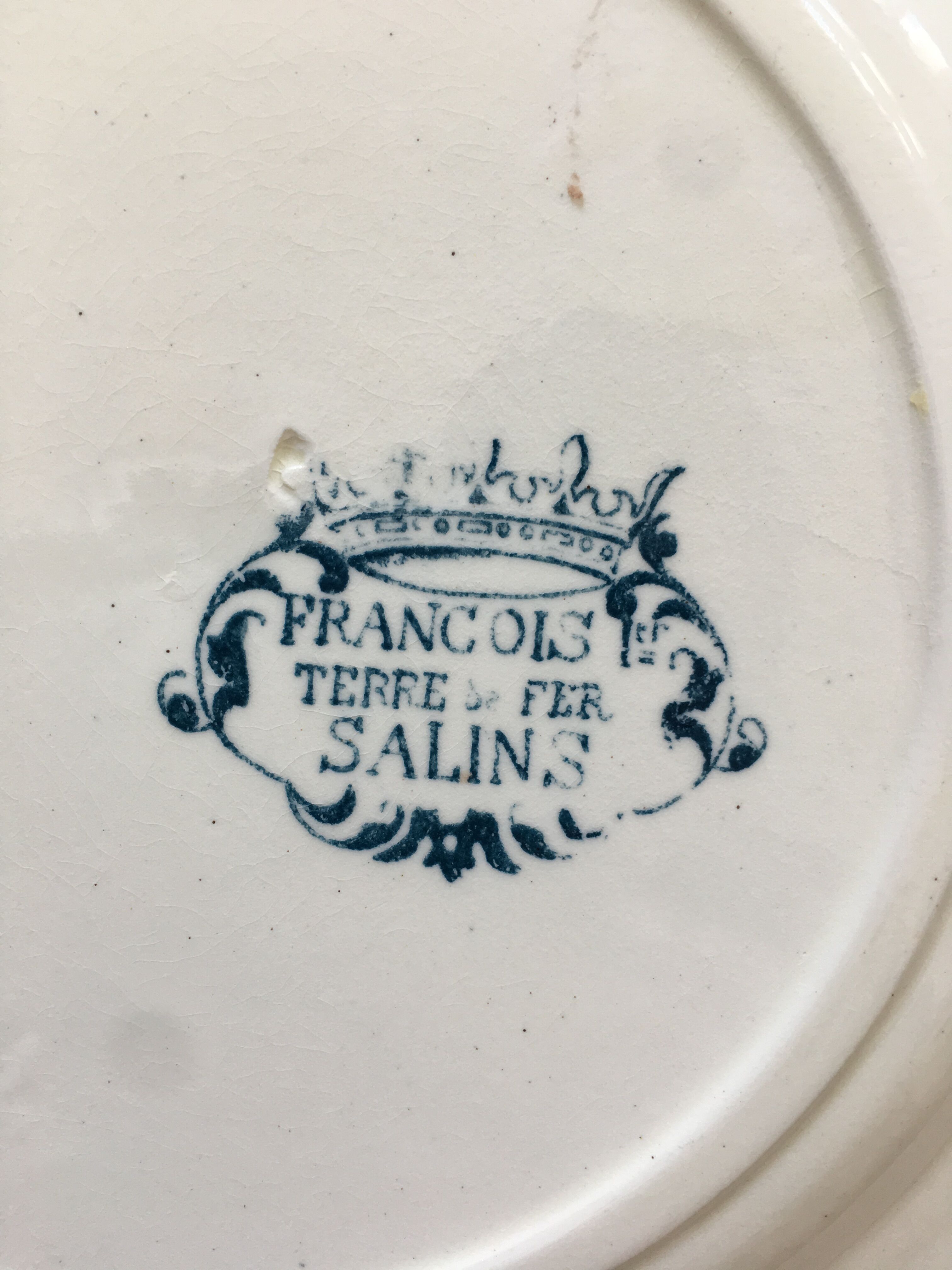 6 mismatched Iron Land dessert plates